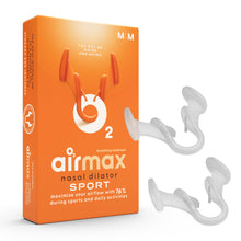 Carica l'immagine nel visualizzatore di Gallery, Dilatatore nasale Airmax | Respira meglio con Airmax | Per la congestione nasale - Versione Sport - 2x sollievo medio di