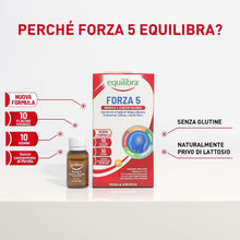 Carica l'immagine nel visualizzatore di Gallery, Equilibra Integratori Alimentari, Forza 5, Integratore con Estratti di Foglie Ginkgo e Bacopa, Fosfoserina, Caffeina e A