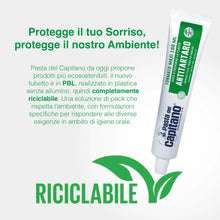 Carica l'immagine nel visualizzatore di Gallery, Pasta del Capitano, Dentifricio Antitartaro Bio, Dona Freschezza e Rinfresca l'Alito, Ideale per i Fumatori, Aiuta a Pre