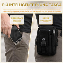 Carica l'immagine nel visualizzatore di Gallery, Fondina porta cellulare da cintura per Uomo,porta telefono da cintura,Marsupio da cintura uomo,Nylon Portatelefono da Ci