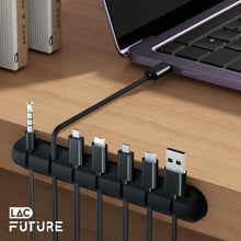 Carica l'immagine nel visualizzatore di Gallery, LAC FUTURE Ferma Cavi da Scrivania 3 Pz - Cable Management Clip per USB e Ricarica - Fermacavi Adesivi | Organizer Cavi 