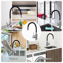 Carica l'immagine nel visualizzatore di Gallery, Rubinetto Lavello Cucina, Girevole 360°con Beccuccio Flessibile