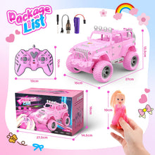 Carica l'immagine nel visualizzatore di Gallery, HappyGoLucky Macchina Telecomandata per Bambini con Bambola, Giochi Bmbina 3-10 Anni, Regalo Bambina, Auto Telecomandato