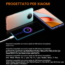 Carica l'immagine nel visualizzatore di Gallery, 120W 6A Cavo USB Type-C 1m per Xiaomi Redmi Note 15 14 13 12 11Pro 12 11s
