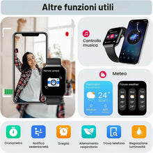 Carica l'immagine nel visualizzatore di Gallery, 2026 Smartwatch Uomo Donna, 100+ Sportive Fitness Tracker con Sonno Contapassi Cardiofrequenzimetro, 1.96" Smartwatch co
