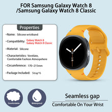 Carica l'immagine nel visualizzatore di Gallery, BDIG 6 Pezzi Cinturino Sportivo Compatibile con Samsung Galaxy Watch 9/8/8 Classic,Cinturini Silicone Morbido Ricambio U