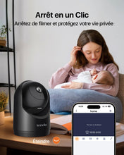 Carica l'immagine nel visualizzatore di Gallery, Tenda 2K Telecamera Sicurezza Interno, Videocamera Wi-Fi 6 Pan-Tilt per la Sicurezza Domestica, Rilevamento del Moviment