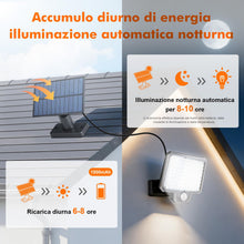 Carica l'immagine nel visualizzatore di Gallery, GRIFEMA Lampada Solare da Esterno con Sensore di Movimento, 300 lm, IP65
