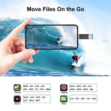 Carica l'immagine nel visualizzatore di Gallery, RAOYI Chiavetta USB C 128GB Pendrive 2-IN-1 USB 3.0 Nero U650