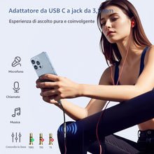 Carica l'immagine nel visualizzatore di Gallery, YISH Adattatore USB C Jack 3.5mm：Audio Aux USB Tipo C a Jack Adattatore con Chip DAC per 3.5mm Cuffie Compatibile con iP