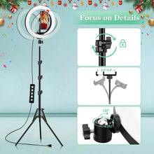 Carica l'immagine nel visualizzatore di Gallery, Ring Light Professionale Luce Selfie, 10" LED ad Anello con 40 Modalità RGB
