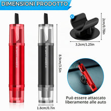 Carica l'immagine nel visualizzatore di Gallery, DEPAR Martello di Emergenza per Auto da 2 Pezzi, Rompivetro 2 in 1, Piccolo Martello di Rompi Vetro per Auto Con Taglier