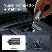 Carica l'immagine nel visualizzatore di Gallery, Wicked Chili 45W Tiny Caricabatterie per Auto, Caricatore Rapido Doppio Adattatore USB Accendisigari, Fast Charger per i