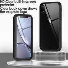 Carica l'immagine nel visualizzatore di Gallery, JETech Cover per iPhone XR, Protezione 360°, Nero