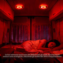 Carica l'immagine nel visualizzatore di Gallery, 2 pezzi 100mm Plafoniera LED Soffitto 12V Camper con Interruttore, 3W Rotondità Plafoniera Interna con Luce di Riempimen