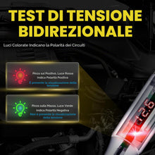 Carica l'immagine nel visualizzatore di Gallery, Greluma 1 pezzo Tester per circuiti automobilistici 3-48 V con voltmetro,luce di prova per display retroilluminato a LED