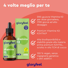 Carica l'immagine nel visualizzatore di Gallery, Vitamina K2, 200 mcg per 10 Gocce, Eletto PRODOTTO DELL'ANNO 2025, Supporto per Cartilagine &amp; Ossa, Menachinone Premium 