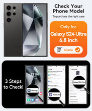 Carica l'immagine nel visualizzatore di Gallery, CANSHN Magnetica Cover per Samsung Galaxy S24 Ultra (6.8 Pollici), [Protezione Completa Della Fotocamera] Custodia Trasl