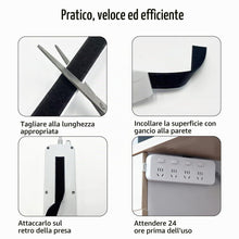 Carica l'immagine nel visualizzatore di Gallery, Feltro Adesivo Biadesivo 8m x 20mm, Hook Loop Autoadesivo Nero