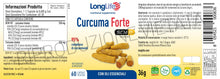 Carica l'immagine nel visualizzatore di Gallery, LongLife® Curcuma Forte | Titolata al 95% in curcuminoidi e oli essenziali | Con Ar-turmerone | Formula brevettata 7 vol