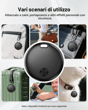 Carica l'immagine nel visualizzatore di Gallery, Smart Tracker Tag, Compatibile con Apple Dov'è (solo iOS), Impermeabile IP67, Batteria Sostituibile, Adatto per Bagagli,
