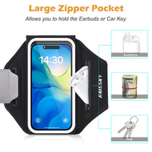 Carica l'immagine nel visualizzatore di Gallery, Fascia da Braccio con Tasca Auricolari per Smartphone fino a 6,9"