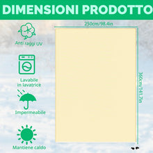 Carica l'immagine nel visualizzatore di Gallery, 250 x 360 cm Telo Antigelo per Piante con Cerniera e Cordoncino, Facile da Installare, Telo per Piante Antigelo, Tessuto