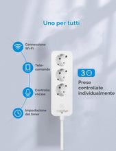 Carica l'immagine nel visualizzatore di Gallery, Offgridtec Multipresa Smart WiFi con 3 prese, controllo tramite Smart Life/Tuya, monitoraggio energetico in tempo reale,