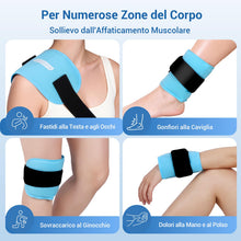 Carica l'immagine nel visualizzatore di Gallery, Comfytemp Impacco Ghiaccio Gel Riutilizzabile 25X13cm, Terapie Caldo/Freddo
