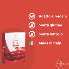 Carica l'immagine nel visualizzatore di Gallery, Vitamina B12 1000 mcg | 160 micro compresse masticabili alto assorbimento | | Gusto fragola | supporto fisico e mentale 