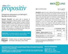 Carica l'immagine nel visualizzatore di Gallery, Bios Line Vitacalm Propositiv Integratore Alimentare con Safranyl, Bacopa e Acido Folico, 30 Compresse