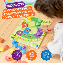 Carica l'immagine nel visualizzatore di Gallery, Nene Toys Gioco di Chiodini in Legno per Bambini dai 2 Anni