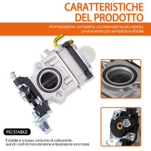 Carica l'immagine nel visualizzatore di Gallery, Carburatori per decespugliatore 52 cc 49 cc 43 cc compreso kit accessori completo per vari tosaerba, decespugliatori e m