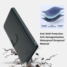 Carica l'immagine nel visualizzatore di Gallery, Cover per Honor 600 Smart 5G Custodia Protettiva in Pelle[3 Scomparti]con 1 Vetro Temperato Similpelle Cover Pieghevole 