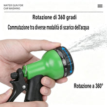 Carica l'immagine nel visualizzatore di Gallery, Tubo Giardino Estensibile 15m (50FT), Tubo Irrigazione Espandibile Flessibile Anti Attorcigliamento con Pistola Spruzzo 