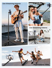 Carica l'immagine nel visualizzatore di Gallery, Lamicall Treppiede Smartphone, Bastone Selfie - [Apertura Automatica]