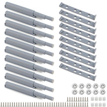 Carica l'immagine nel visualizzatore di Gallery, QWORK® 10 Pezzi Push Pull per Ante, Push to Open Chiusura Magnetica per Ante Mobili e Cassetti