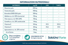 Carica l'immagine nel visualizzatore di Gallery, SoloUno® Forte – Integratore con Bromelina 5000 GDU ed Estratti Vegetali – con Diosmina, Vite Rossa, Centella Asiatica, 