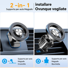 Carica l'immagine nel visualizzatore di Gallery, Coolpow Porta Cellulare Auto con Magsafe Supproto Telefono Auto Magnetico
