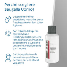 Carica l'immagine nel visualizzatore di Gallery, Saugella Uomo Detergente Intimo e Corpo Rivitalizzante Antiodore