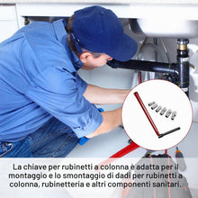 Carica l'immagine nel visualizzatore di Gallery, Chiave per Dadi Rubinetti, Chiave per Sottolavelli, 8 a 14 cm Strumento di Installazione del Rubinetto, Chiave per Dadi,