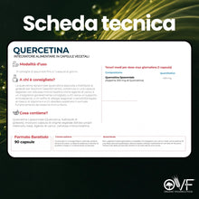 Carica l'immagine nel visualizzatore di Gallery, OVF Quercetina Liposomiale Pura 400 mg, 90 Capsule Vegetali ad Alta Biodisponibilità (Scorta 3 Mesi) Integratore di Quer