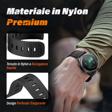 Carica l'immagine nel visualizzatore di Gallery, Compatibile con il cinturino Garmin Forerunner 165/245/645/158/55, cinturini sportivi di ricambio in nylon da 20 mm per 