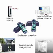 Carica l'immagine nel visualizzatore di Gallery, Coppia Di Fotocellule a Infrarossi Universali Per Sensore Esterno Automatico per Cancello Garage 12V / 24V AC DC