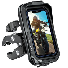 Carica l'immagine nel visualizzatore di Gallery, Porta Cellulare Moto Impermeabile Supporto Telefono Moto Antivibrazione Porta Cellulare Scooter con Touch Screen Rotazio