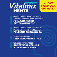 Carica l'immagine nel visualizzatore di Gallery, Vitalmix Mente, Integratore Alimentare Energizzante in caso di Stanchezza Fisica e Mentale - Energia Mentale e Memoria -