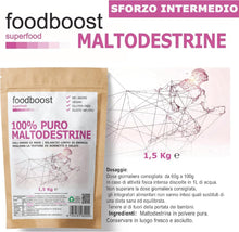 Carica l'immagine nel visualizzatore di Gallery, foodboost Maltodestrine in Polvere 1,5 kg Sforzo Intermedio