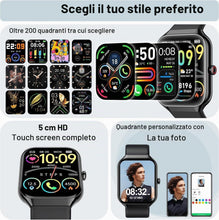 Carica l'immagine nel visualizzatore di Gallery, 2026 Smartwatch Uomo Donna, 100+ Sportive Fitness Tracker con Sonno Contapassi Cardiofrequenzimetro, 1.96" Smartwatch co
