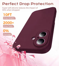 Carica l'immagine nel visualizzatore di Gallery, Qasyfanc Cover per iPhone 16 Silicone Liquido, Borgogna
