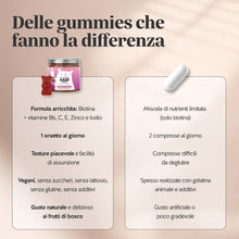 Carica l'immagine nel visualizzatore di Gallery, Bears with Benefits - Gommose Biotina 450 µg - Capelli &amp; Unghie - 30 pezzi